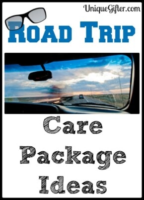 Here is a gigantic list of road trip care package ideas, for those short trips, long trips or cross-country moves! Ideas for adults, families and event for four legged friends.