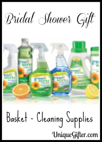 Bridal Shower Gift Basket - Cleaning Supplies