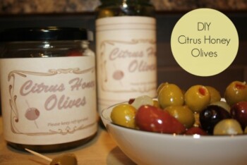 DIY Citrus Honey Olives Gift