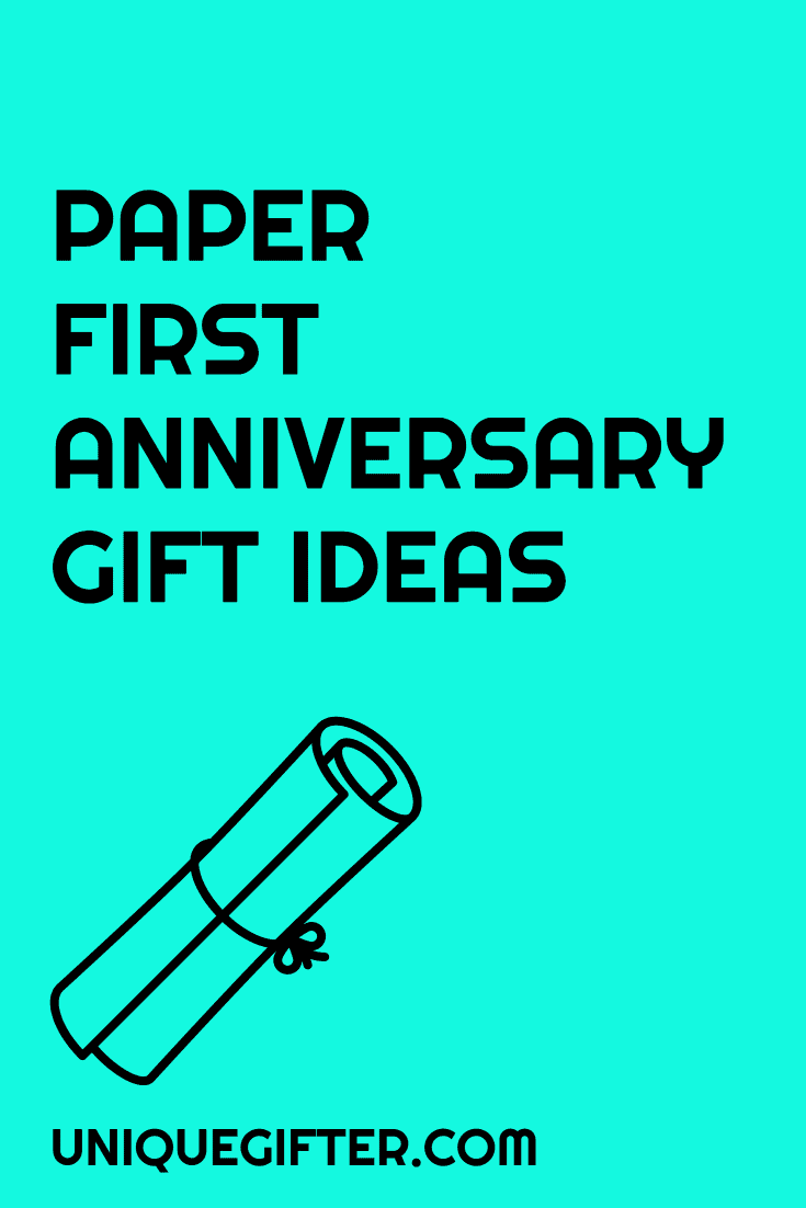 We survived our first year as newlyweds! I love the idea of picking traditional anniversary gifts each year - the first year is paper. I'm going to get my husband something inspired by this amazing list of ideas. I might even send it to him so he knows what to get his wife! Pin this, it's very helpful!