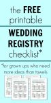 I LOVE this checklist, it's things I actually want to add to my wedding registry. Can't wait to sit down and go through it together.