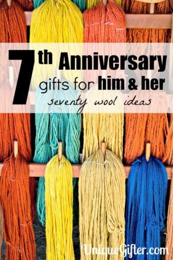 What a coincidence that wool is the traditional anniversary gift for a 7th anniversary - the 7 year itch! I love this list of gift ideas for men and women, and cashmere definitely isn't itchy! Pinning this for later.