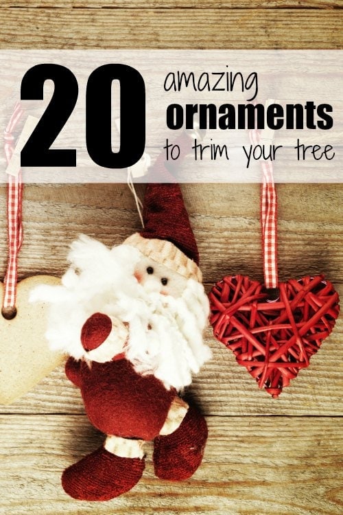 An adorable collection of ornaments to trim your tree. I love home decor for Christmas!