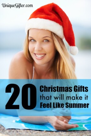 I get so sick of winter weather! These Christmas gifts that will make it summer are perfect for me.