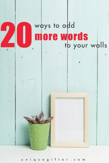 Want some inspo in the morning? Add words to your walls with one of these great home decor pieces.