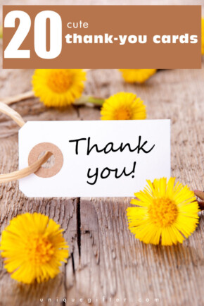 20 thank you cards