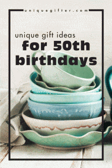 These are adorable and fun ideas for 50th birthdays. Not everyone wants to celebrate with "over the hill" gag gifts, these are unique and real gift ideas to get your friends and family when they hit the big milestone of half a century! Absolutely worth repinning.