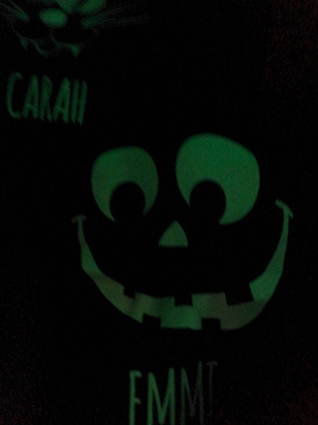 Glow in the Dark Halloween Bags with Custom Names