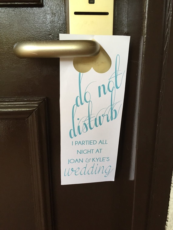 Do not disturb door hangers