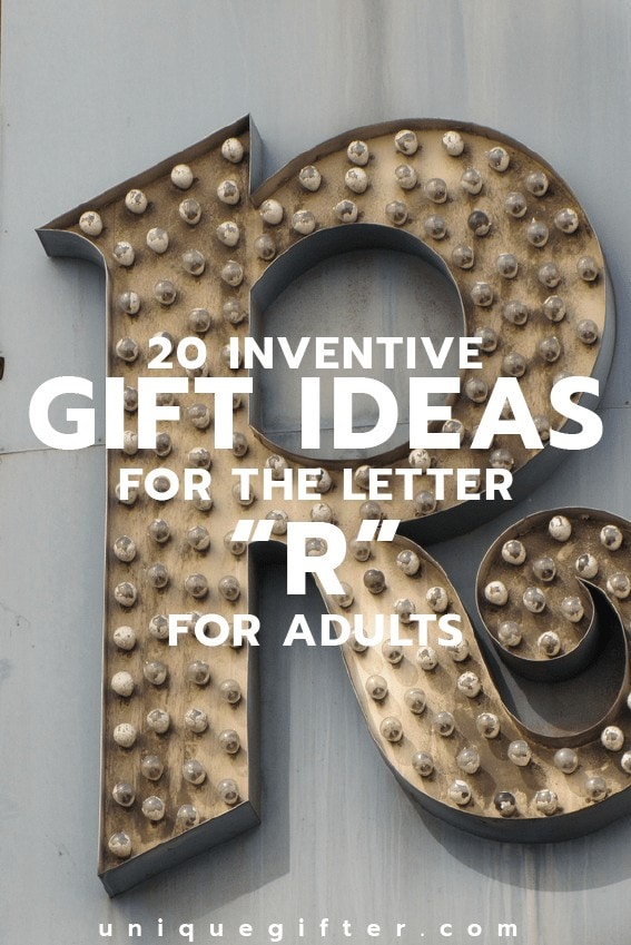 Gift Ideas for the Letter R | Gifts that start with R | Scavenger Hunt Ideas | Theme Party Ideas