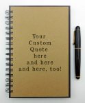 Unique Gift Ideas for a Teenager in the Hospital - Custom quote journal