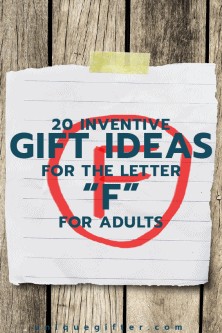 Setting up the world's best scavenger hunt? Use these inventive gift ideas that start with the letter F | Birthday | Anniversary | Adult | Gifts that begin with the letter F