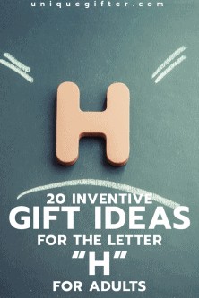 Attending a letter themed party? Maybe you're setting up an epic scavenger hunt? Try these gift ideas for the letter H for adults on for size!