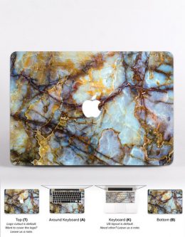 gift ideas for a Gemini woman - Marble laptop skin