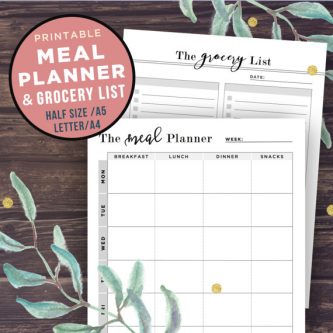 How about a meal planner? Gift Ideas for the Letter M 
