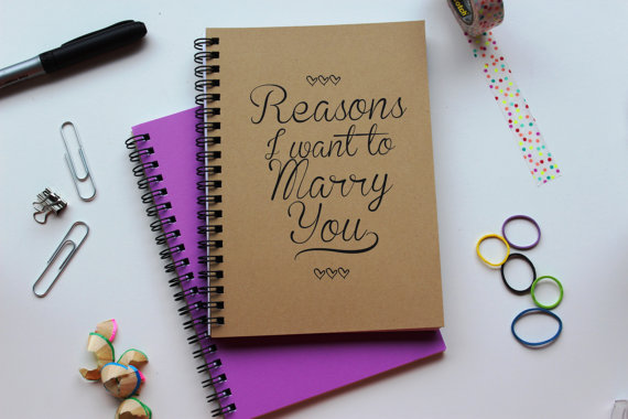 Reasons I Want To Marry You notebook
