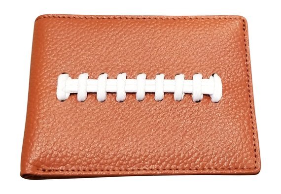This fun Thank You Gifts for Football Coaches keeps his money stylish and safe. 