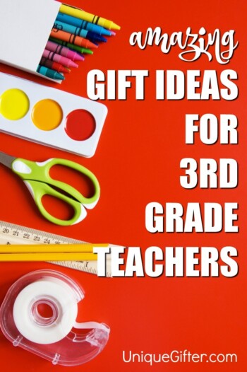You can shower your child's 3rd grade teacher with gifts throughout the year - there's start of the school year gifts, teacher appreciation week gifts, Christmas gifts and finally a huge teacher thank you gift for the end of the school year.