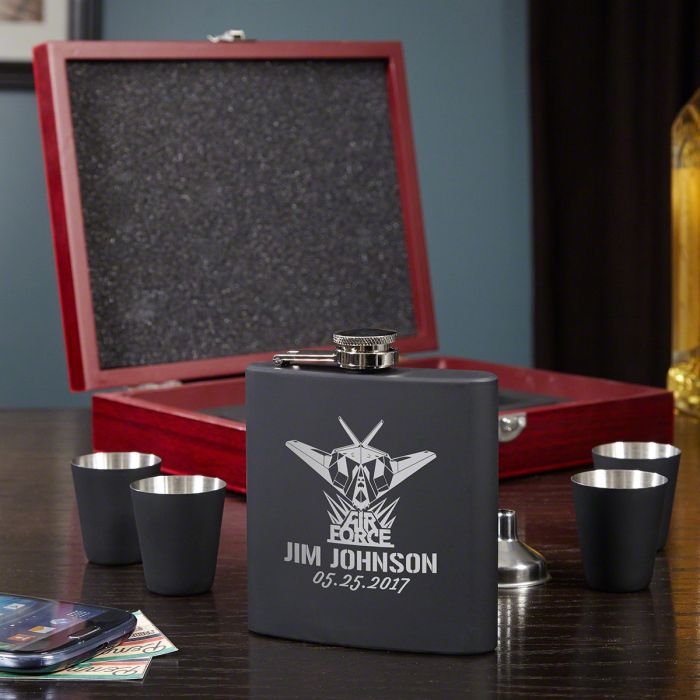 This air force retirement gifts is one they'll enjoy taking sips out of. 