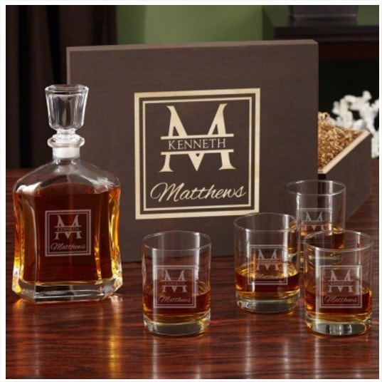 Oakhill Decanter Set with Wooden Gift Box