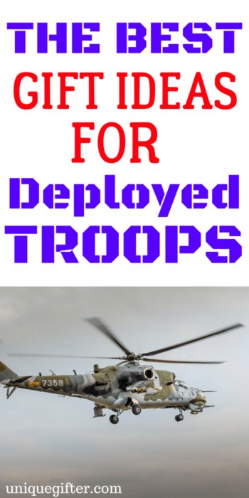 Gift Ideas for Deployed Troops | Military Deployment Gift Ideas | Army | Navy | Air Force | Marines | Armed Forces | Gifts for a deploying girlfriend | What to get my boyfriend when he deploys | Gifts for Dad for his tour of duty | Presents for Mom's tour of duty | Military Wife | Military Husband | Farewell gifts | Send off gift ideas