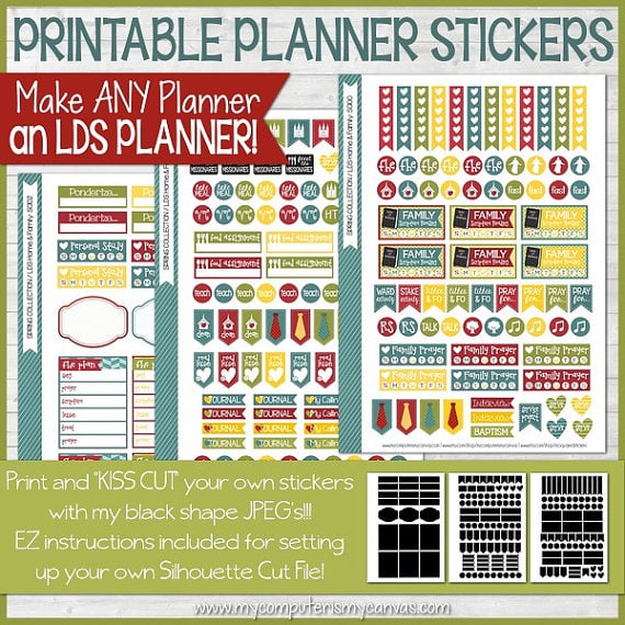 LDS planner stickers. 