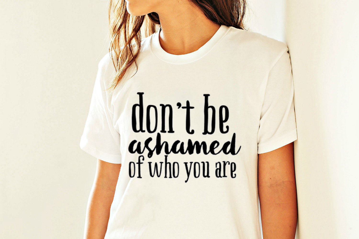 Don't be ashamed of who you are t-shirt for an lgbtq teenager