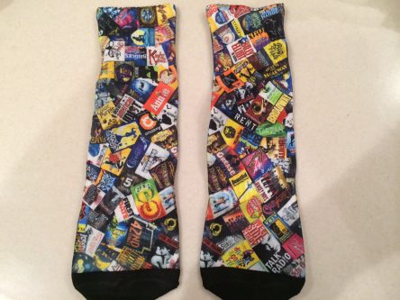 Socks are a unique gift idea for Broadway/musical theatre lovers