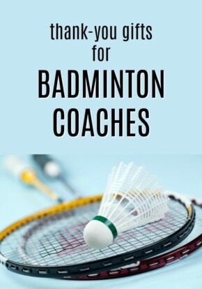 thank you gift ideas for badminton coaches