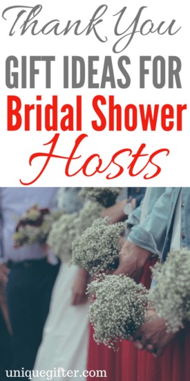 Thank you gift ideas for bridal shower hosts | Wedding shower hostess gifts | Presents for the people hosting a bridal shower | Etiquette for bridal shower hostess