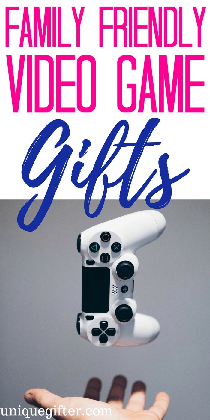 Family Friendly Video Game Gifts | Gifts for the whole family | Creative family gifts | Gamer Gifts | Nerd presents | Nerdy gift ideas | PG-13 ideas | What to buy as a family gift