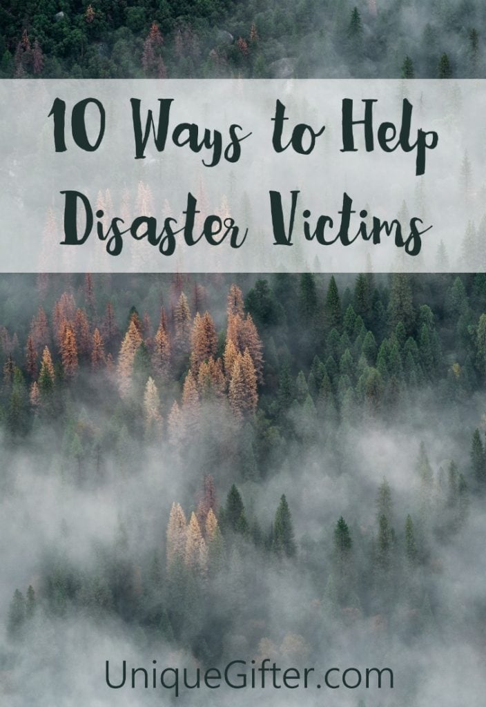 10 ways to help disaster victims