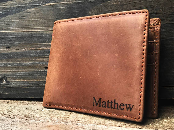Cool personalized wallet stocking stuffer for teenage boy
