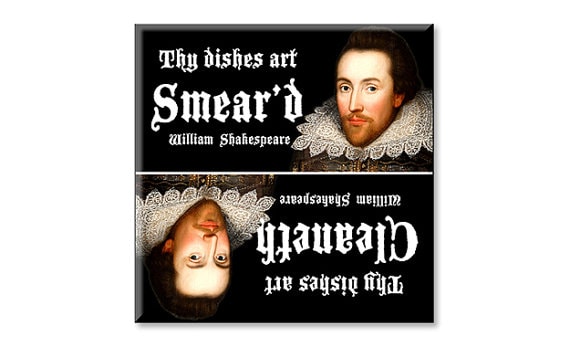 People have to wash dishes so why not this gift ideas for Shakespeare lovers?