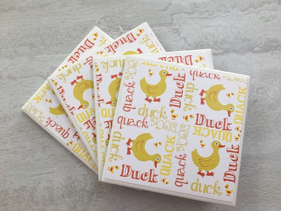 This Gift ideas for duck lovers is perfect because who doesn't need coasters. 