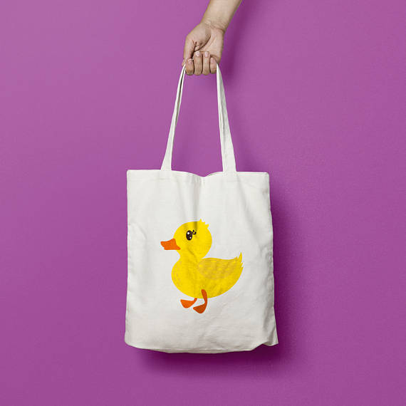 A cute ducky tote bag is perfect for gift ideas for duck lovers. 
