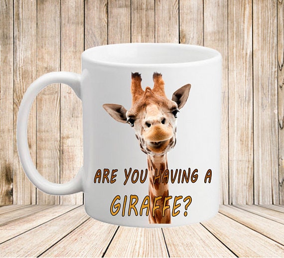 This gift ideas for giraffe lovers will make them laugh every time they take a snip. 