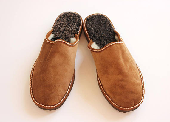 Gift ideas for an older woman include these comfy slippers. 