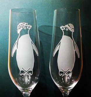 Some people have lobsters, some people have penguins. This anniversary gifts for a gay couple is perfect.