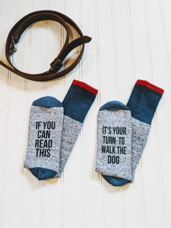 This father's day gifts for dog dads will let someone else know it's their turn. 