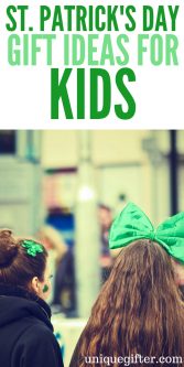 Fun St. Patrick's Day Gifts for Kids | Luck o' the Irish Gifts | Unique Irish gift ideas | Kiss me I'm Irish | Pot of gold | Gifts for a teenage girl | Presents for a male teenager | Female gifts | St. Patrick's Day fashion | Green Accessories | Chocolate gifts | Little Girl Gifts | Little Boy Gifts | Leprechaun fun | primary school | elementary school