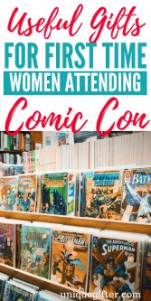 Useful Gifts for First Time Women Comic Con Attendees | What to Buy a First Time Women Going to Comic Con | Comic Con Antendee Gift Ideas | Women Comic Con Attendees Gifts | Presents For First Time At Comic Con | Travel Gift Ideas | #womengifts #travelpresents #Gift