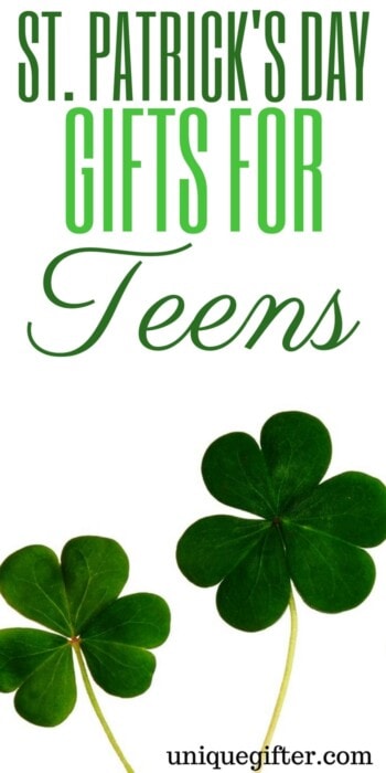 Fun St. Patrick's Day Gifts for Teens | Luck o' the Irish Gifts | Unique Irish gift ideas | Kiss me I'm Irish | Pot of gold | Gifts for a teenage girl | Presents for a male teenager | Female gifts | St. Patrick's Day fashion | Green Accessories | Chocolate gifts