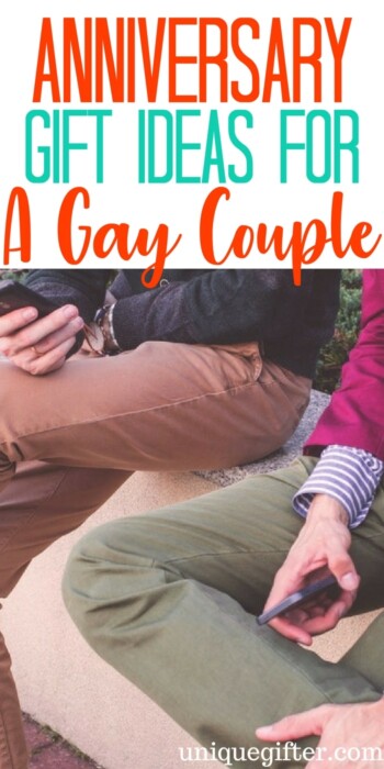 Anniversary Gift Ideas for a Gay Couple | Same-sex marriage anniversary gifts | Creative ways to celebrate a gay couple's wedding anniversary | LGBTQ gifts | LGBTQ2A | LGBT presents | relationship celebration | queer friendly gifts