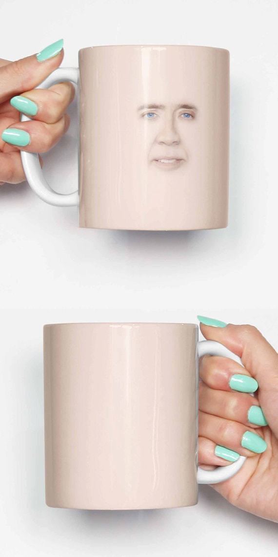 This gifts for your meme trash friends is because nothing is ever quite like drinking out of a Nicholas Cage mug. 