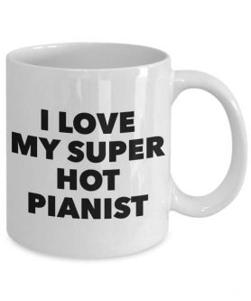 Gifts for a pianist include ones for their coffee.