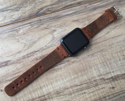 Welders will love this leather Apple watch band gift idea