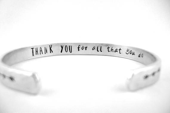 “Thank you for all that you do” Bracelet