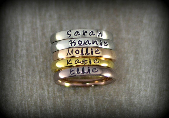 Personalized Stackable Rings