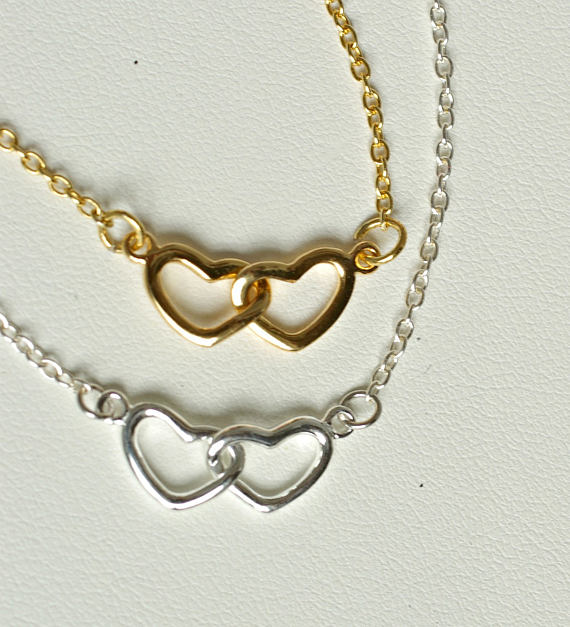 Interlocking necklaces for a daughter-in-law from her mother-in-law for Mother's Day